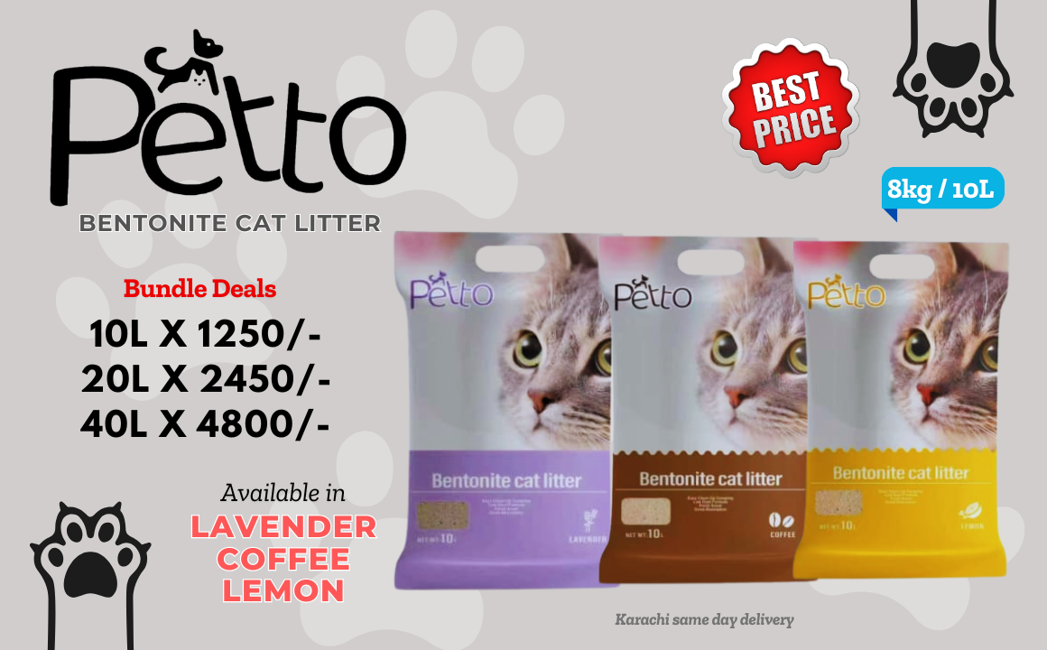 petto bentonite cat litter