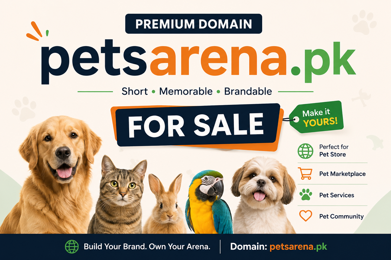 petsarena.pk - Domain name for Sale